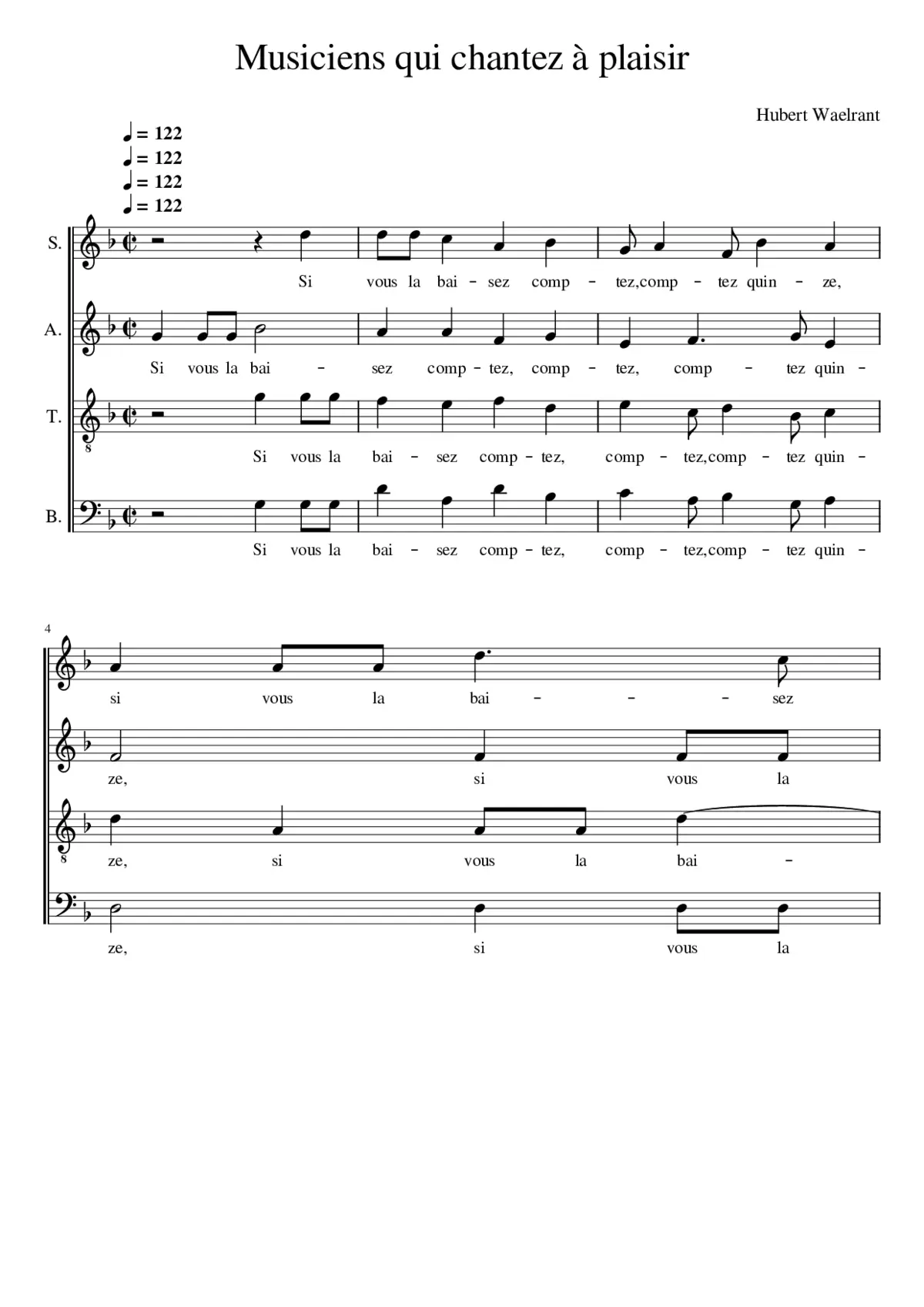 Si vous la baisez comptez quinze - Page 1