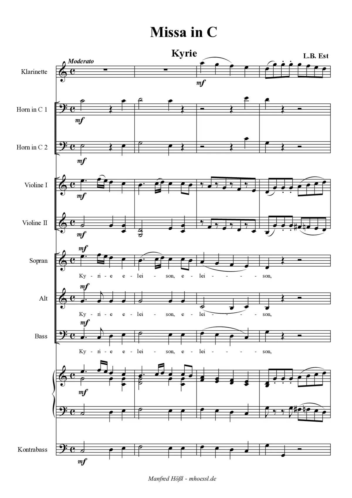 Missa in C Major - Page 1