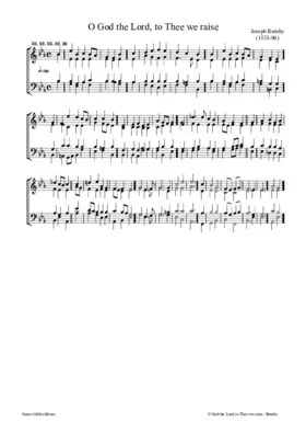 O God the Lord, to Thee we raise