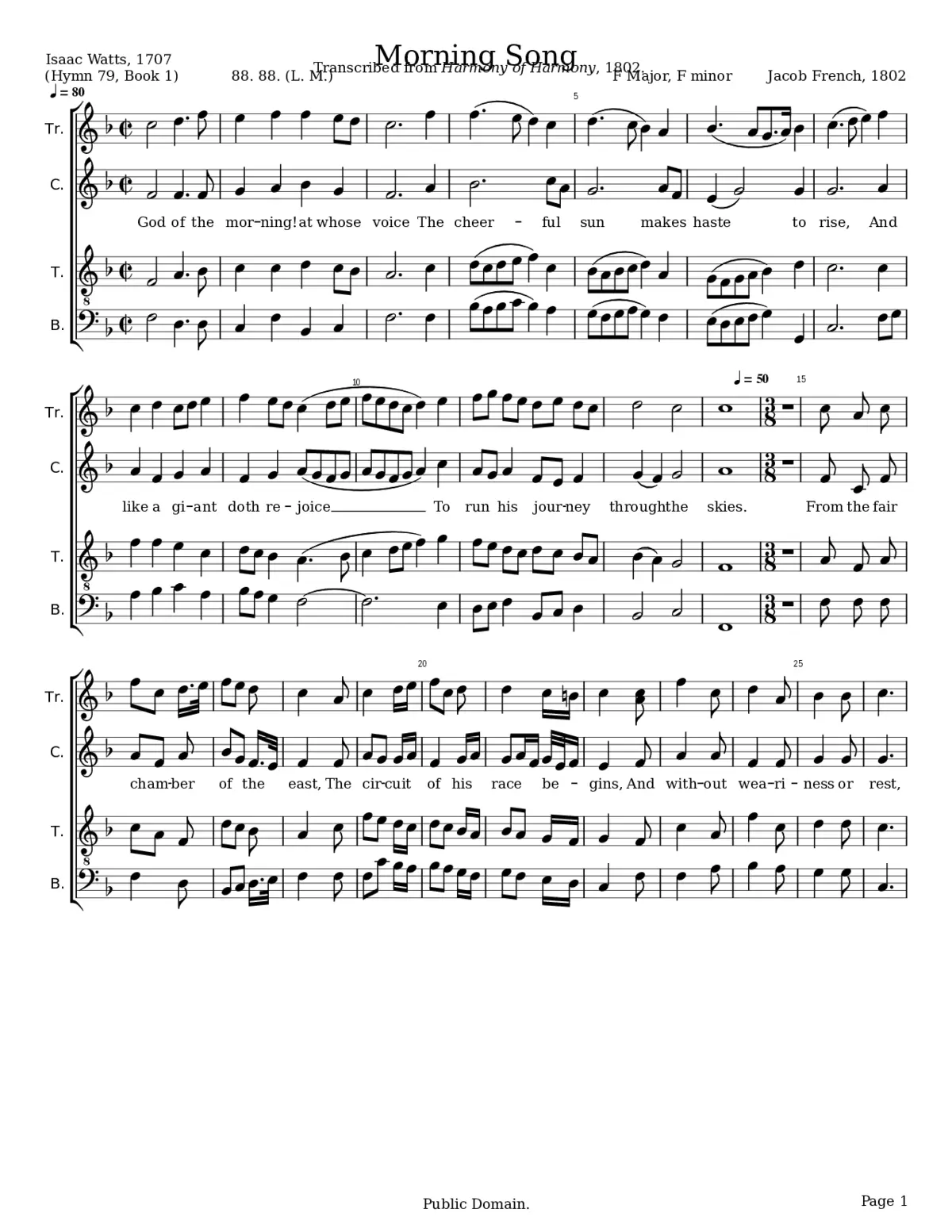 Morning Song - Jacob French - Page 1