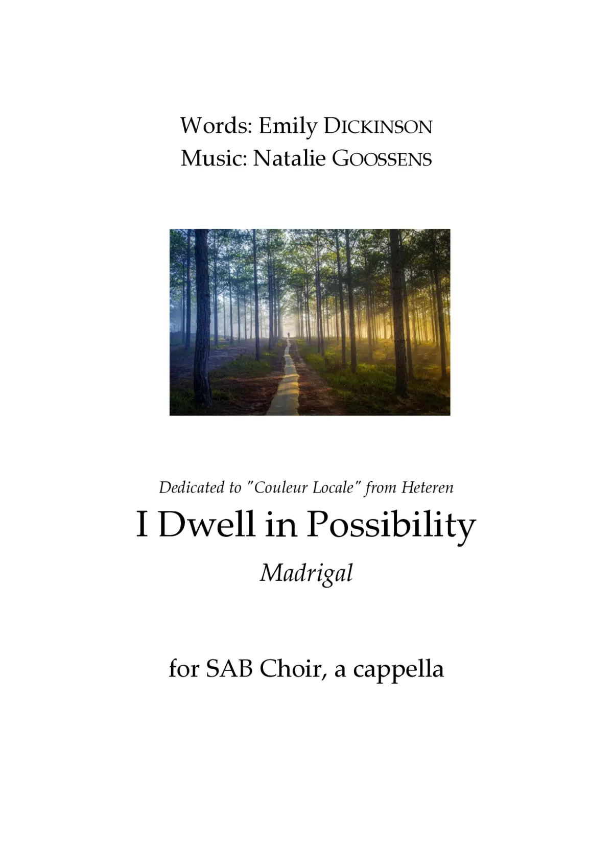 I dwell in Possibility - Page 1