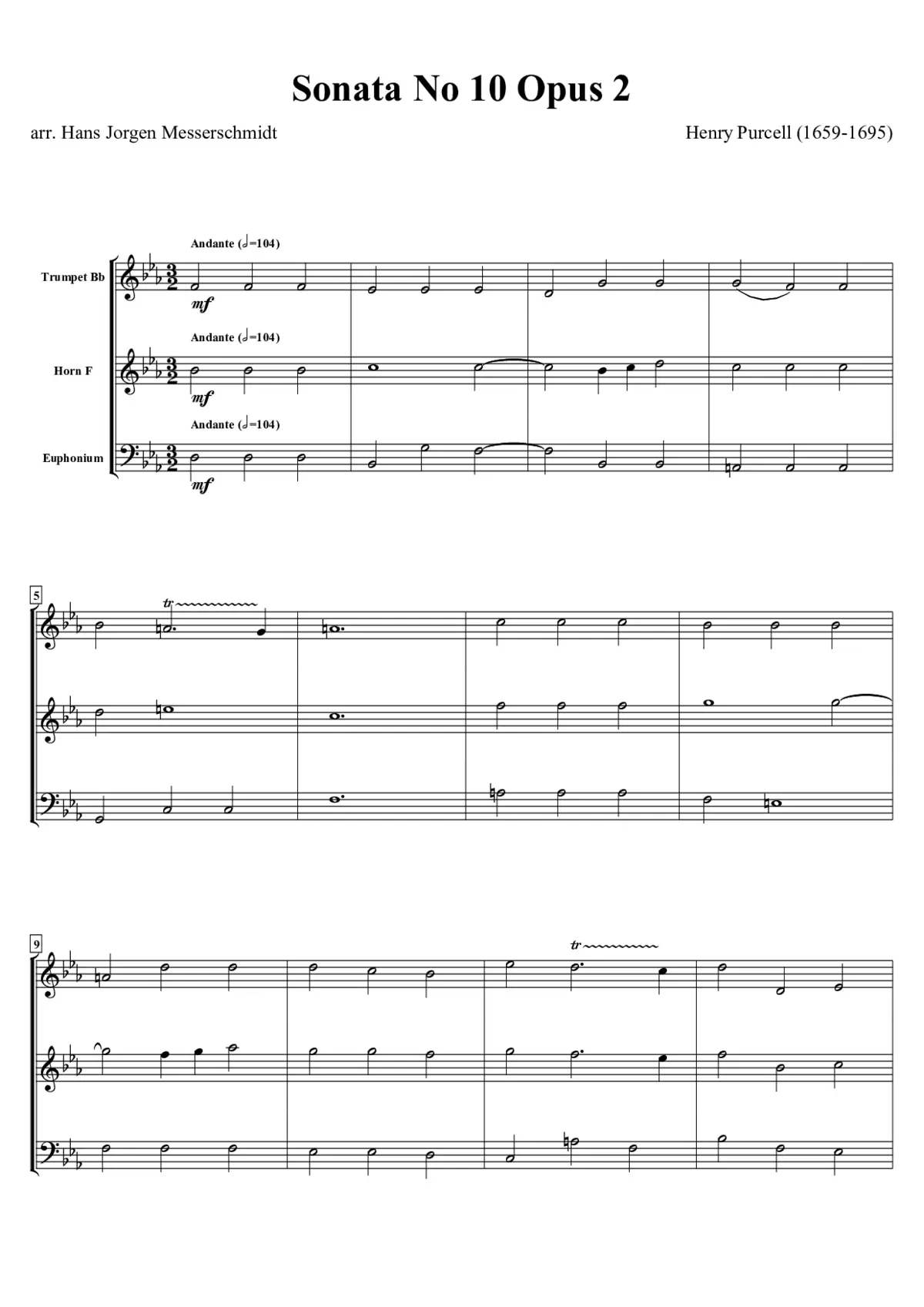 Sonata in 3 parts No. 10 - Page 1