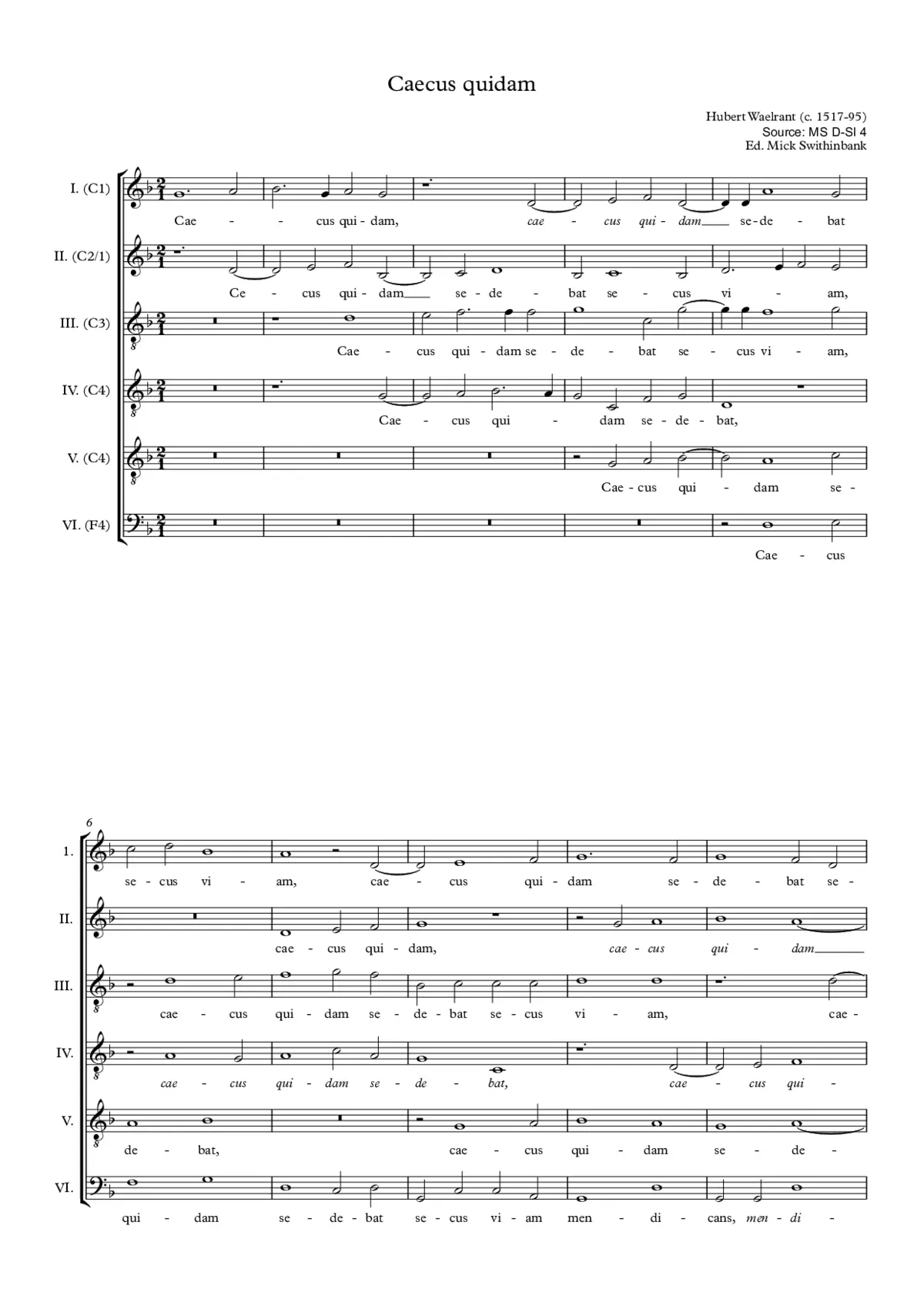 Caecus quidam - Page 1