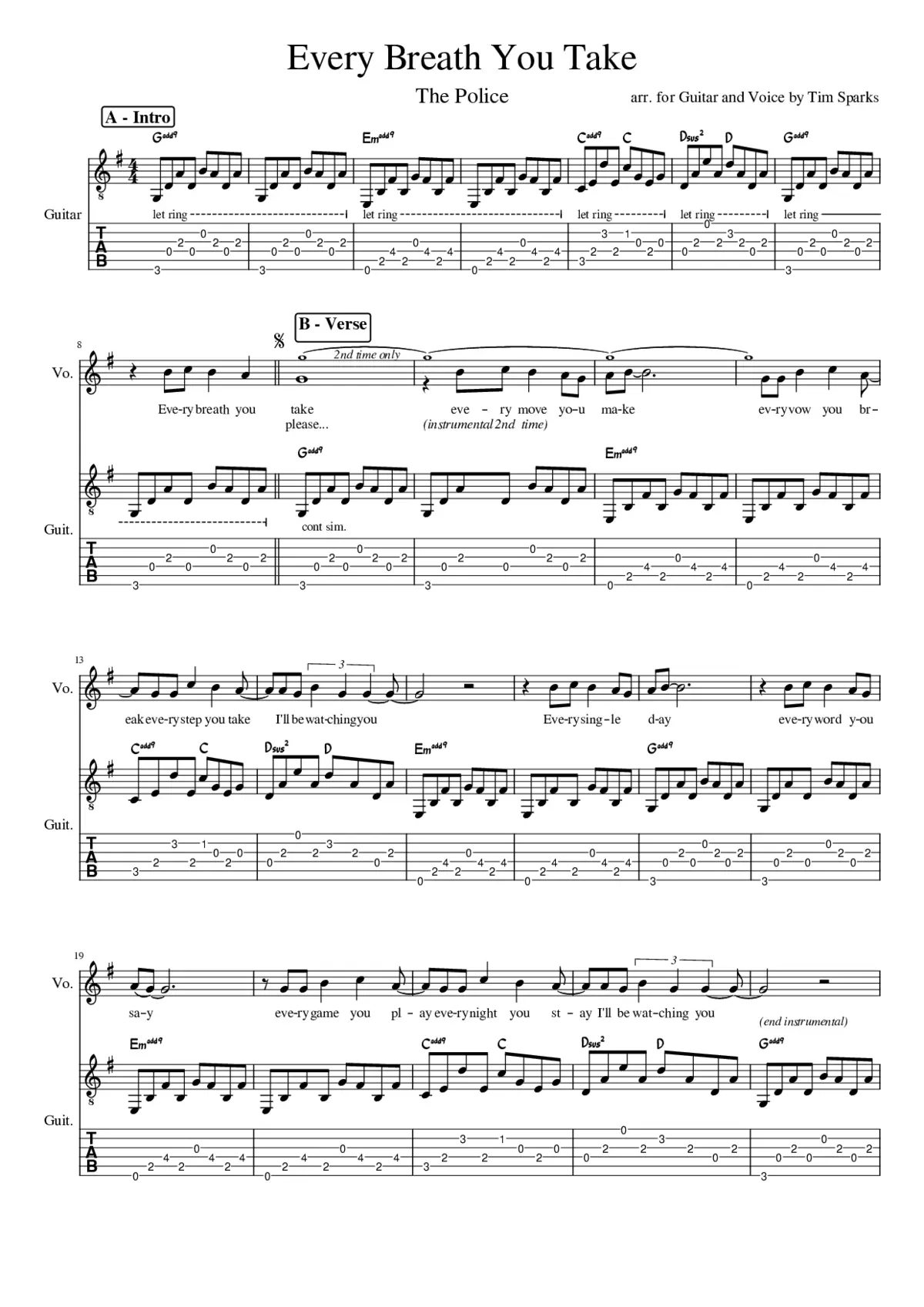 every breath you take - Page 1