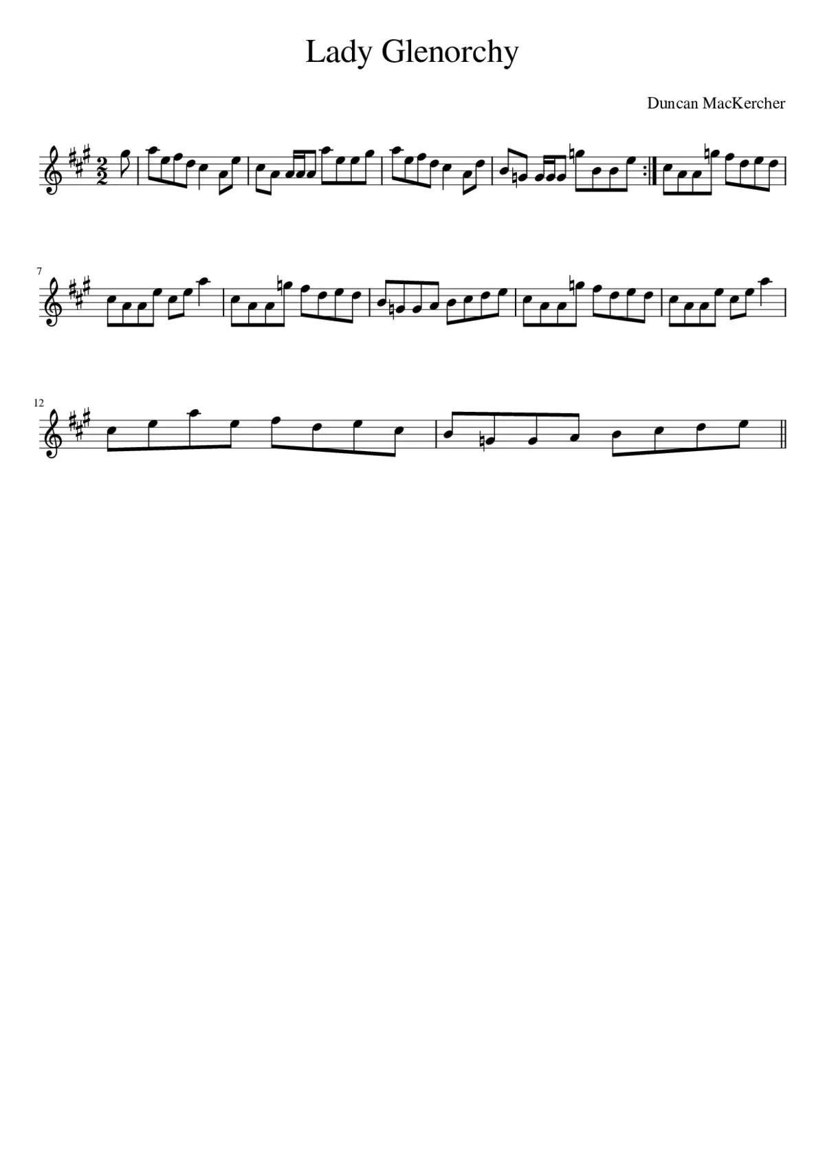 Lady Glenorchy - Page 1