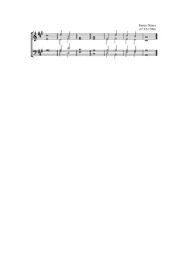 Single chant in A major