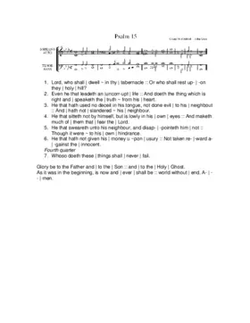 Psalm 15
