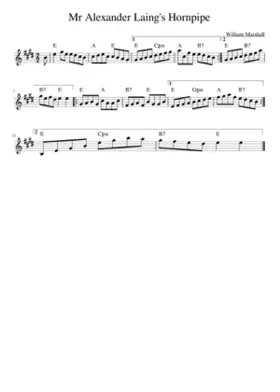 Mr Alexander Laing's Hornpipe
