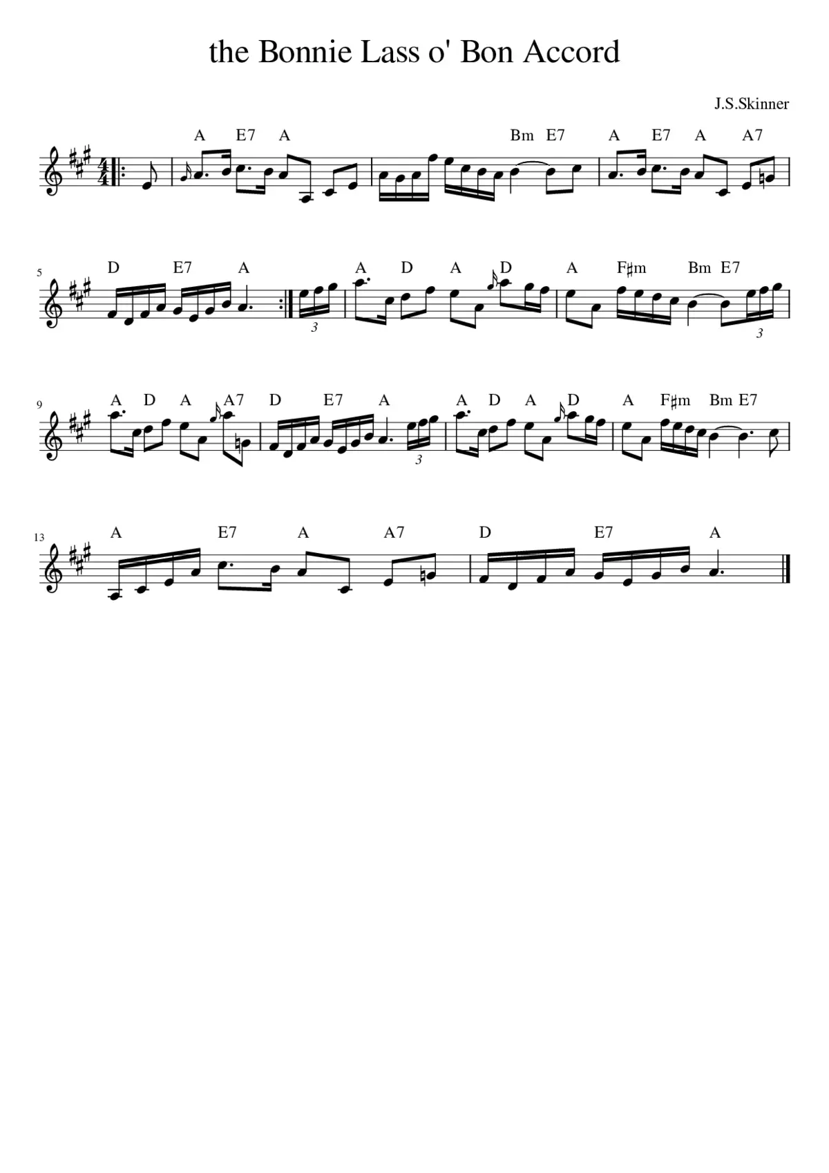 The Bonnie Lass O' Bon Accord - Page 1