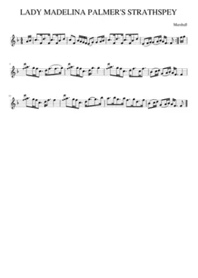 LADY MADELINA PALMER'S STRATHSPEY