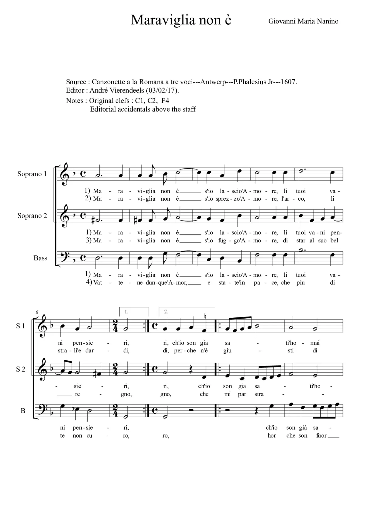 Maraviglia non è - Page 1