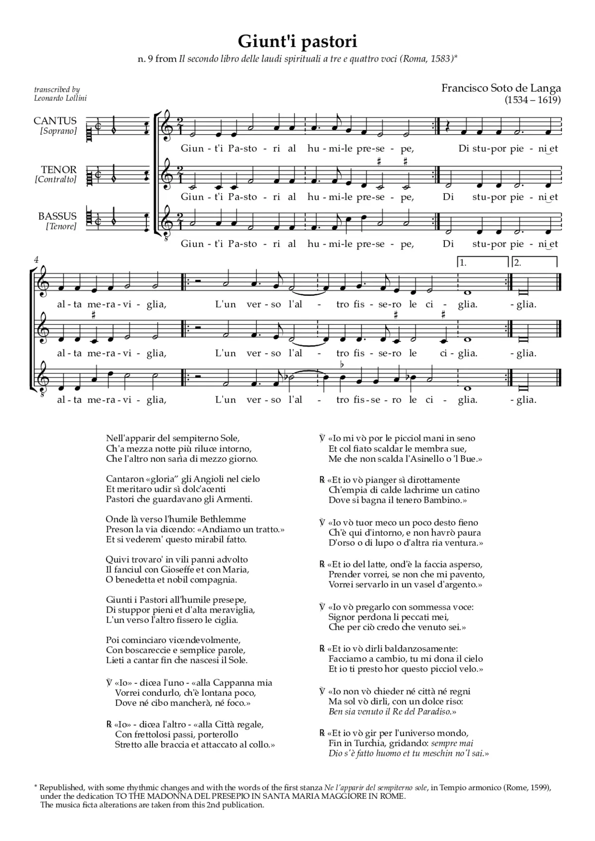 Giunt'i pastori - Page 1