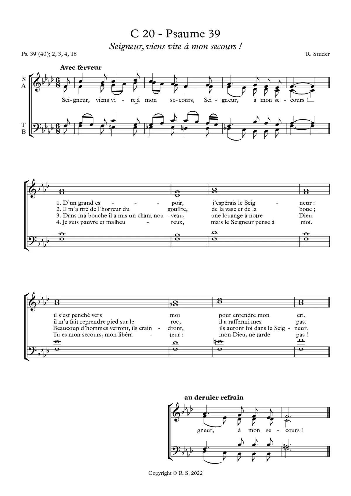 C 20 - Psaume 39 - Page 1