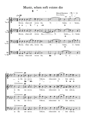 Music, when soft voices die