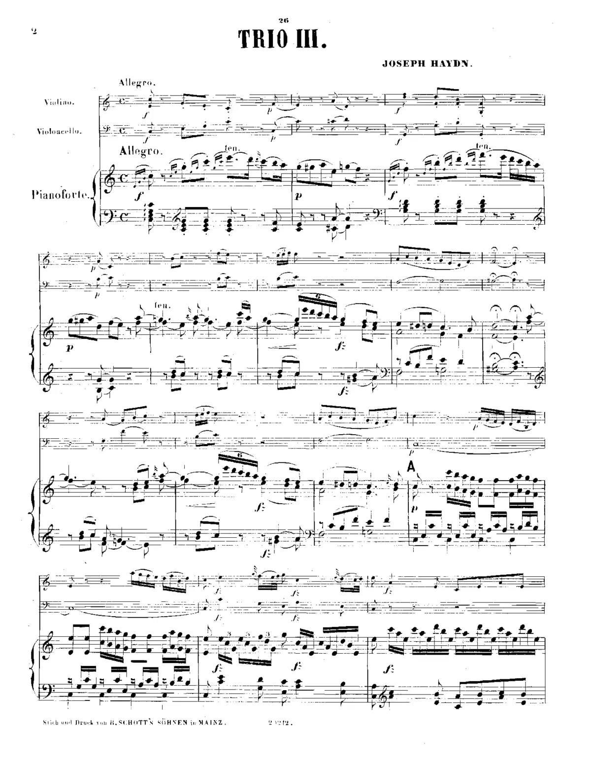 Piano Trio in C major - Page 1