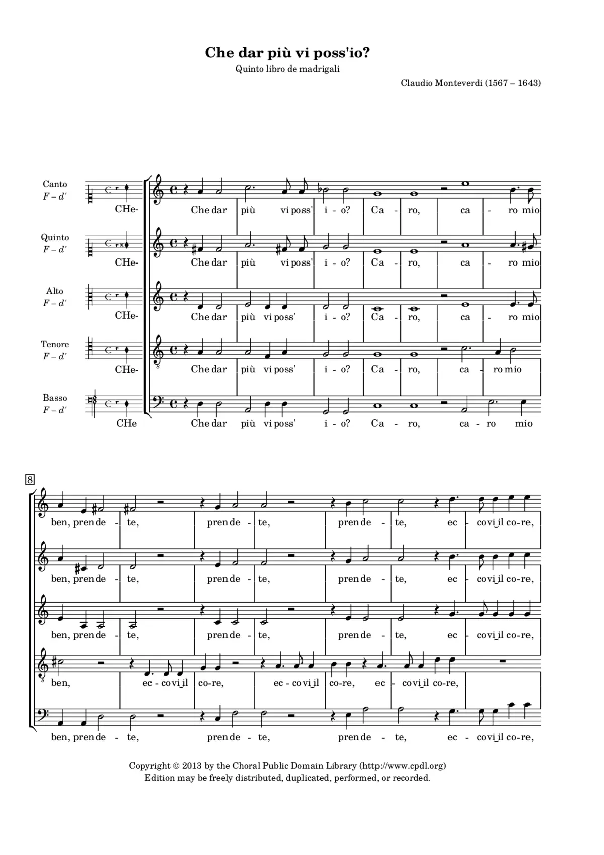 Che dar più - Page 1