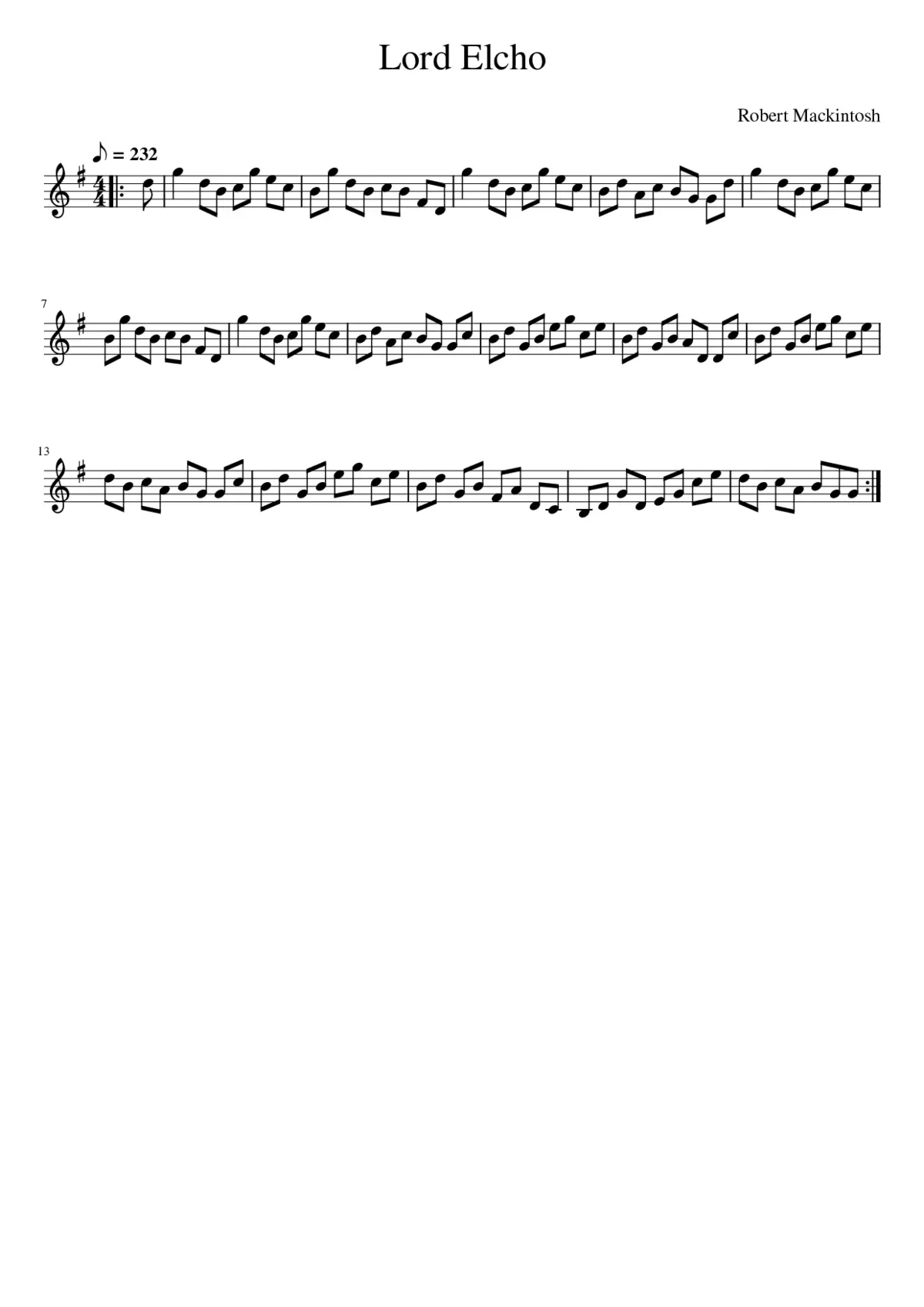 Lord Elcho - Page 1
