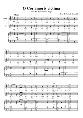 O cor amoris victima