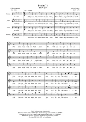 Hör, mein Volk, mein Gesetz und Weis, SWV 175