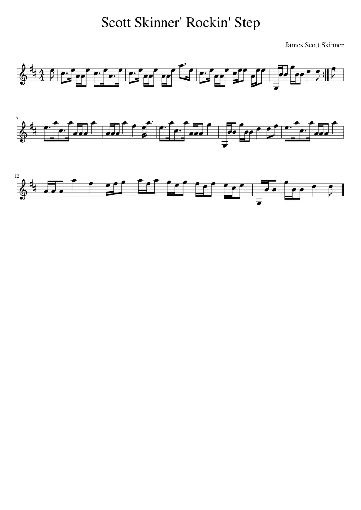 Scott Skinner' Rockin' Step - Page 1