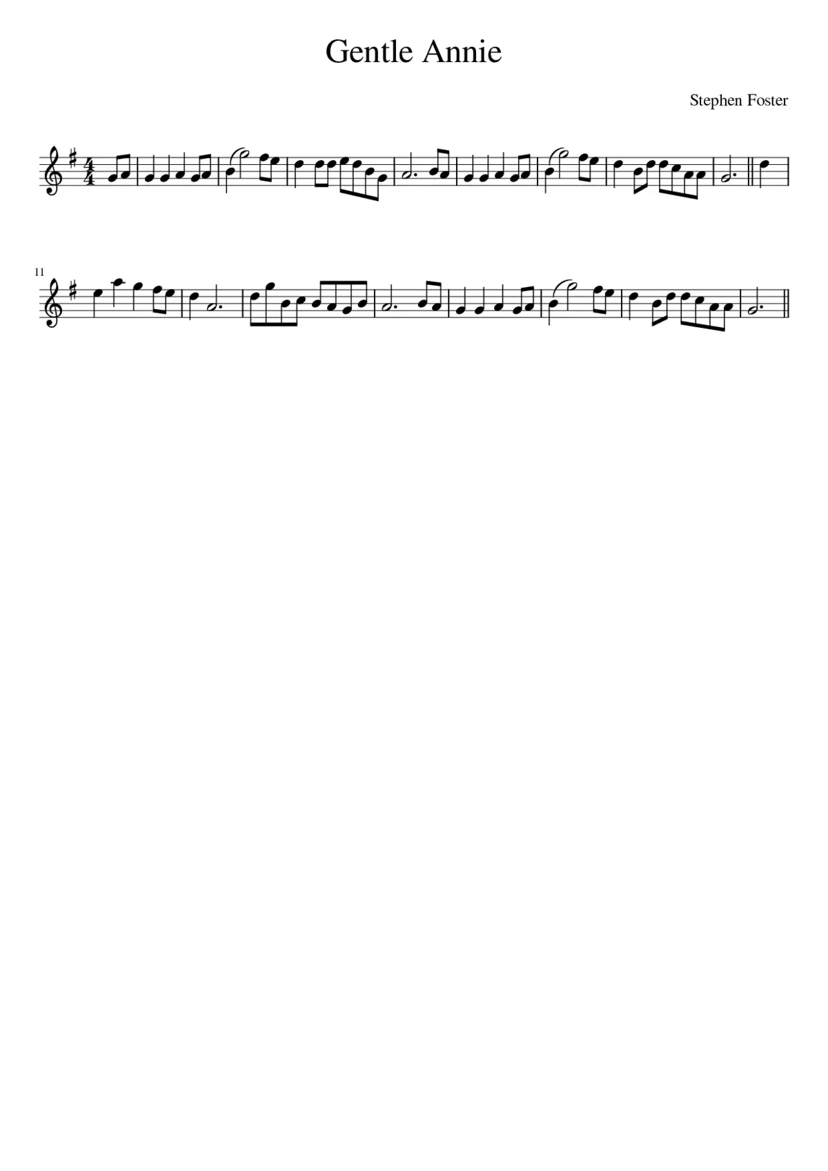 Gentle Annie - Page 1