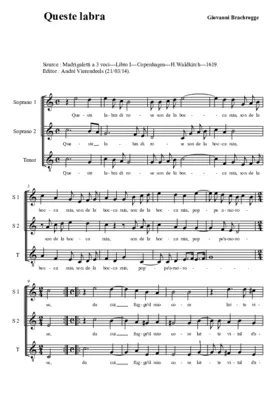 Queste labra di rose