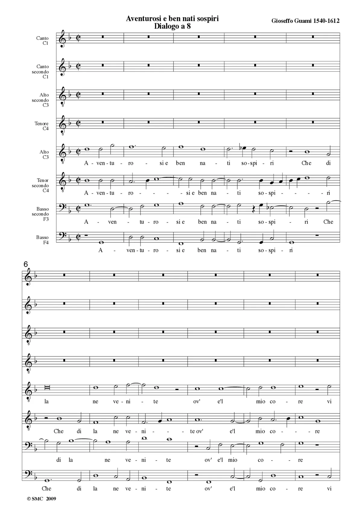 Aventurosi e ben nati sospiri - Page 1