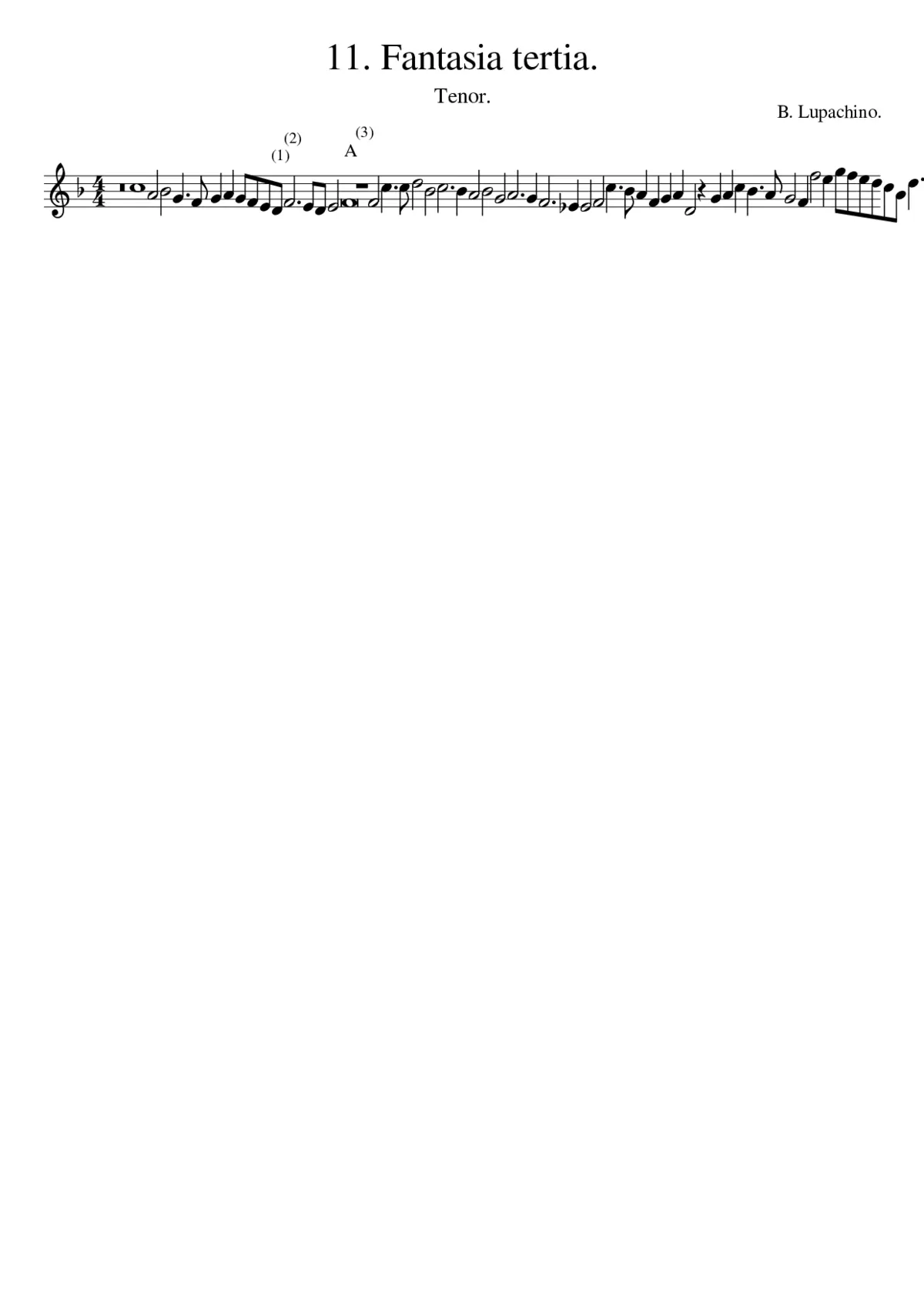 11. Fantasia tertia. - Page 1