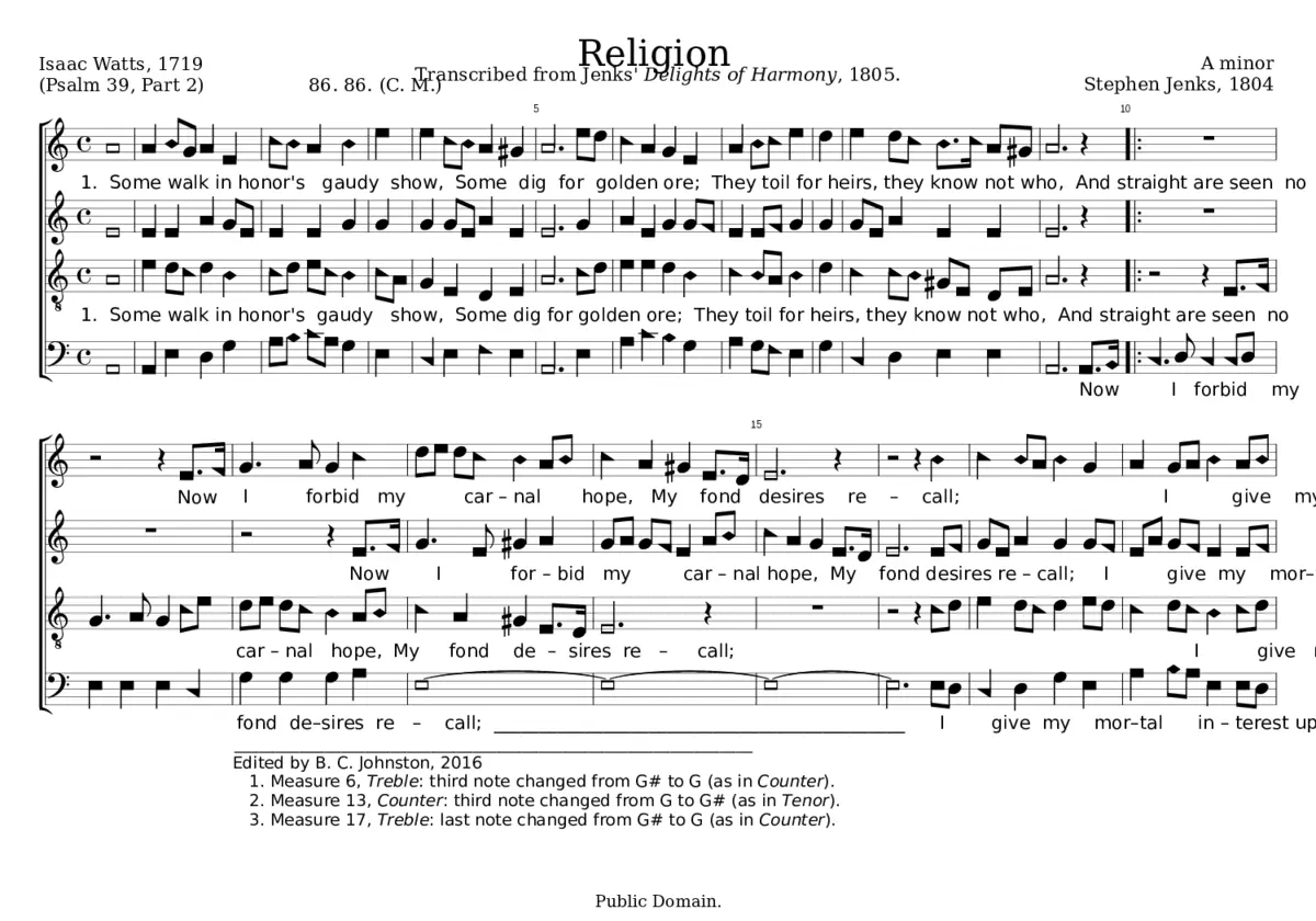 Religion - Stephen Jenks - Page 1