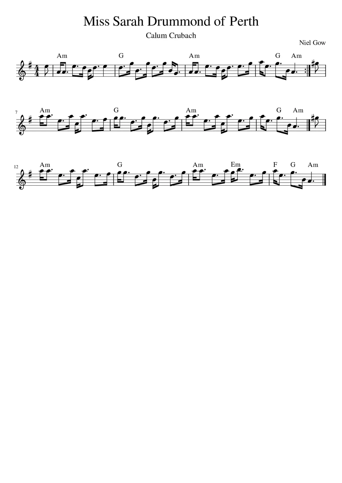 Miss Sarah Drummond of Perth - Page 1