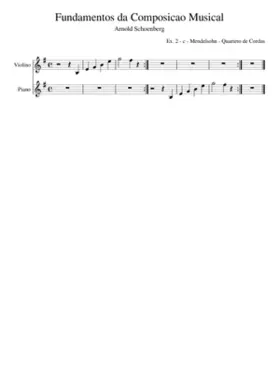 Fundamentos da Composicao Musical - Schoenberg Arnold - Ex. 2 - c - Mendelsohn - Quarteto de Cordas