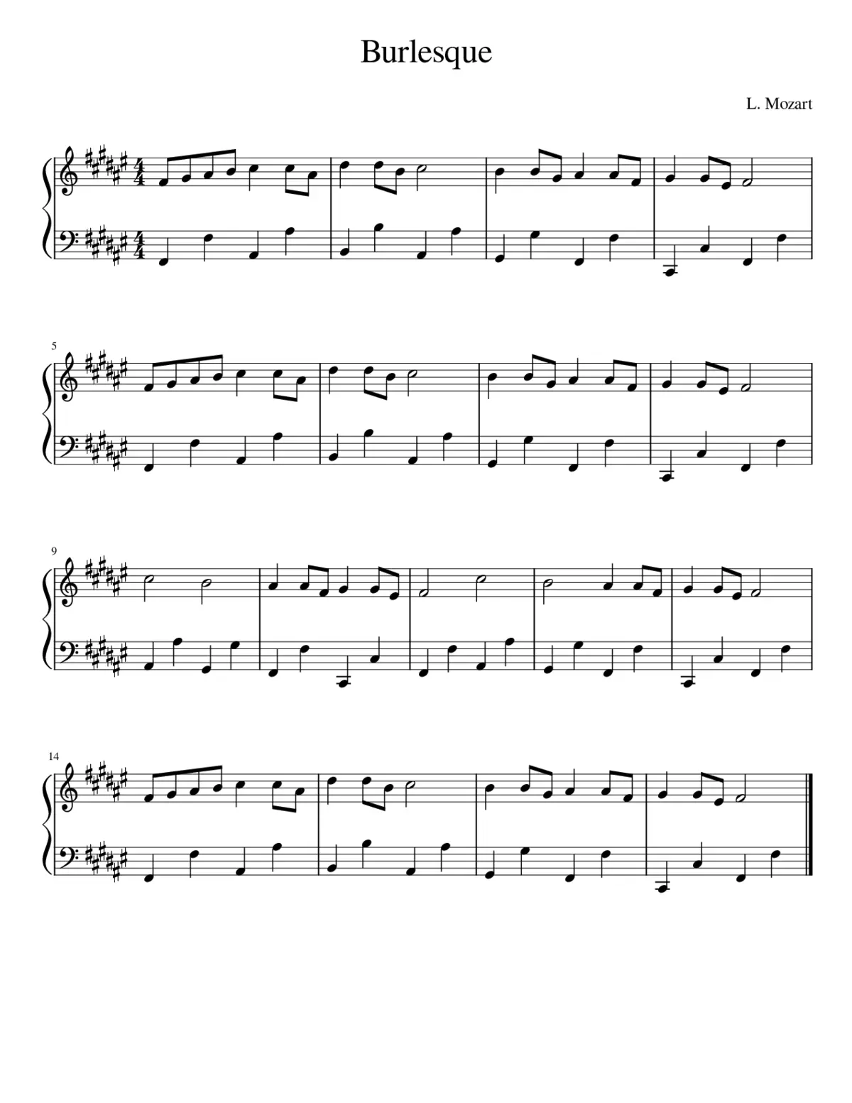 Burlesque - F Major - Page 1
