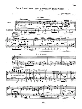 2 Interludes dans la tonalité grégorienne