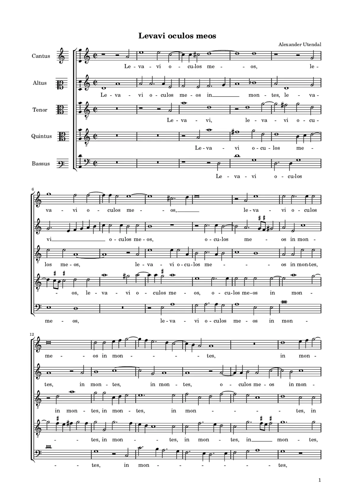 Levavi oculos meos - Page 1
