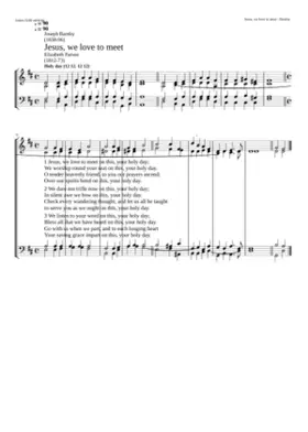 Jesus we love to meet