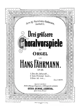 3 Grössere Choralvorspiele