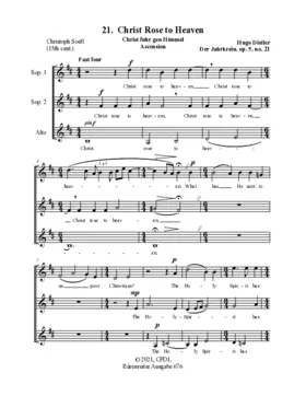 Christ fuhr gen Himmel