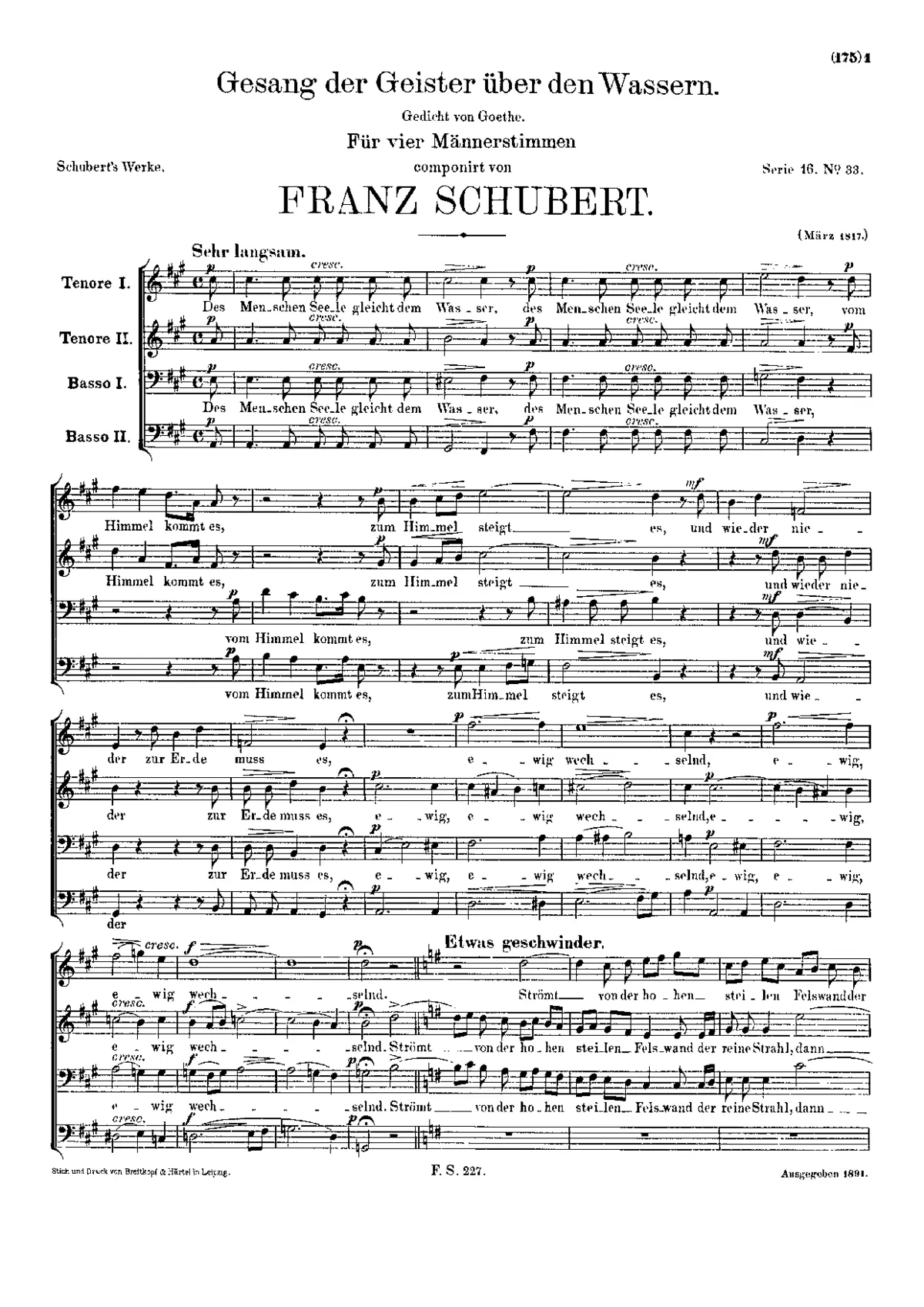 Gesang der Geister über den Wassern - Page 1