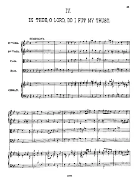 In Thee, O Lord, Do I Put My Trust