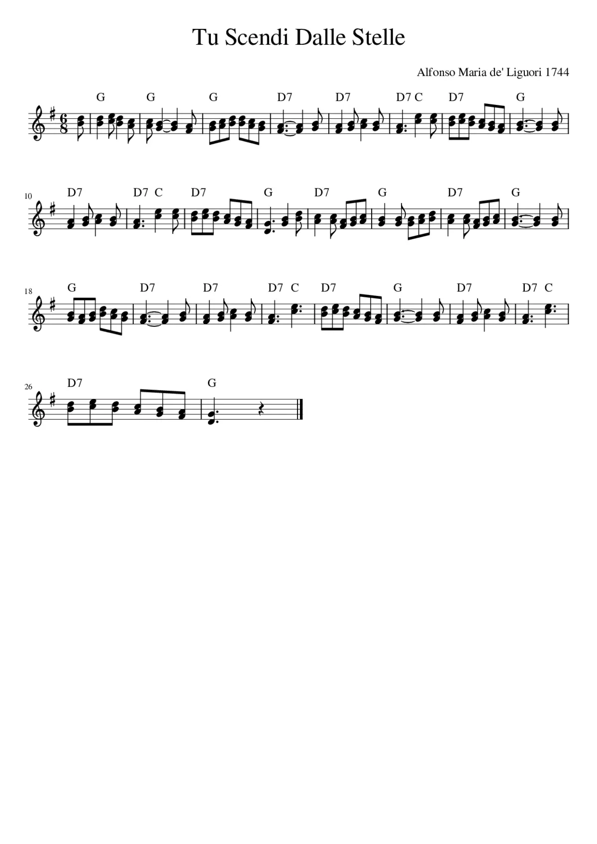 tu scendi dalle stelle - Page 1