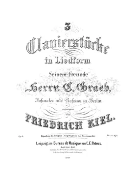 3 Clavierstücke in Liedform