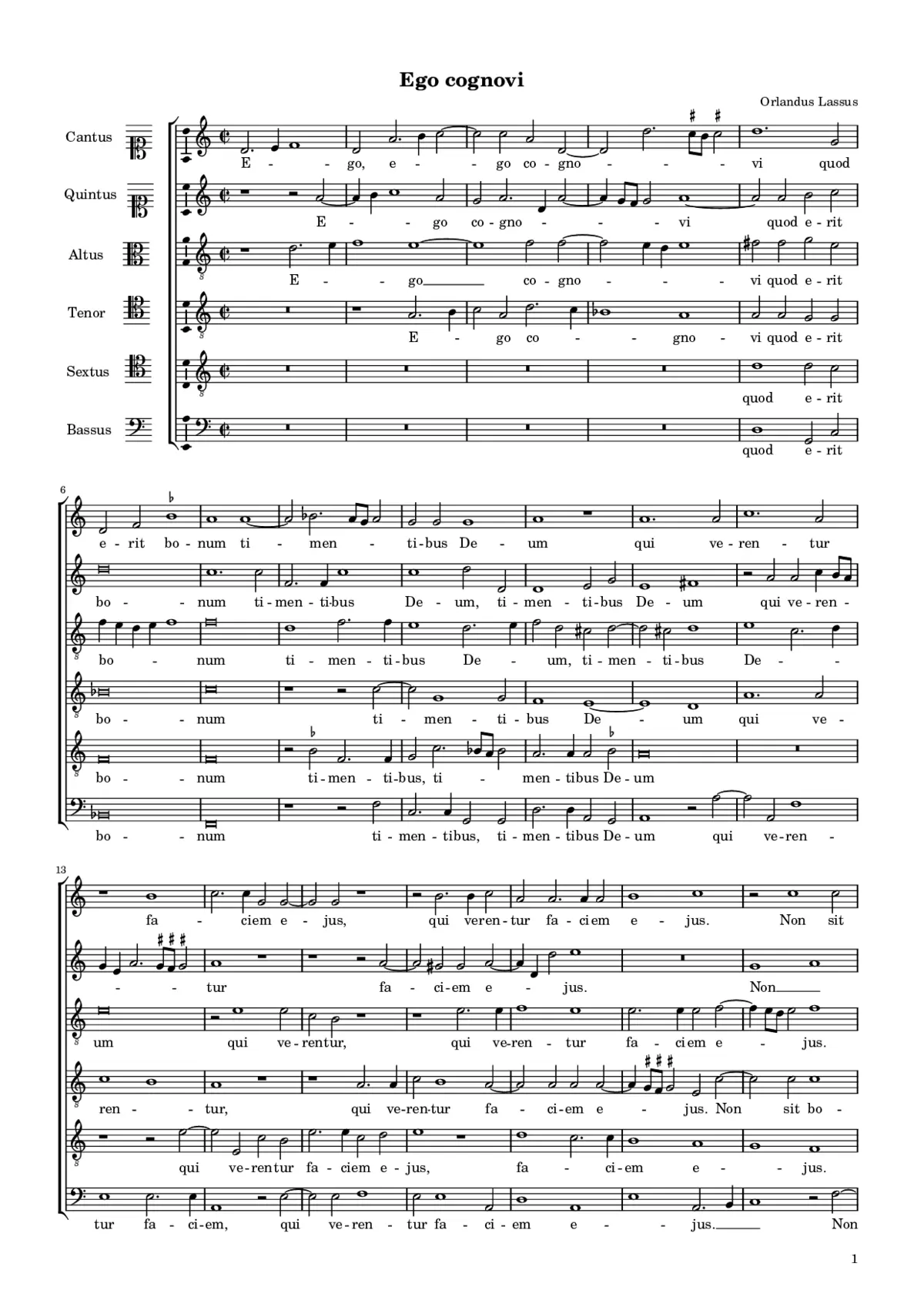 Ego cognovi - Page 1