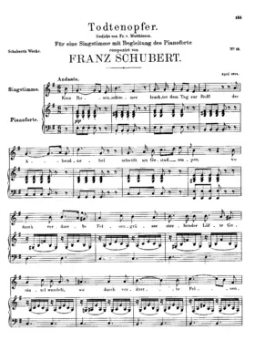 Erinnerung (Totenopfer), D.101