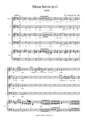 Missa brevis in G major, KV 140