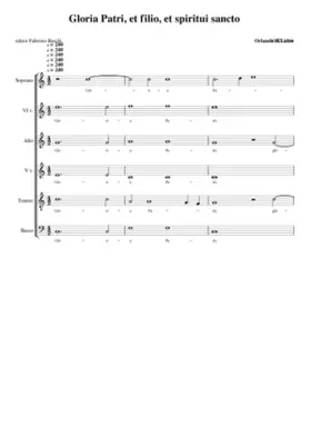 Gloria Patri et Flilio et Spiritui sancto