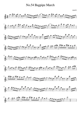 No.54 Bagpipe March