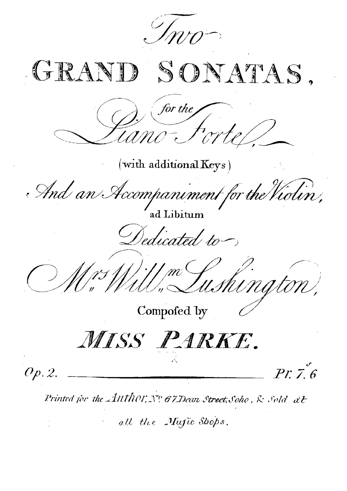 2 Piano Sonatas - Page 1