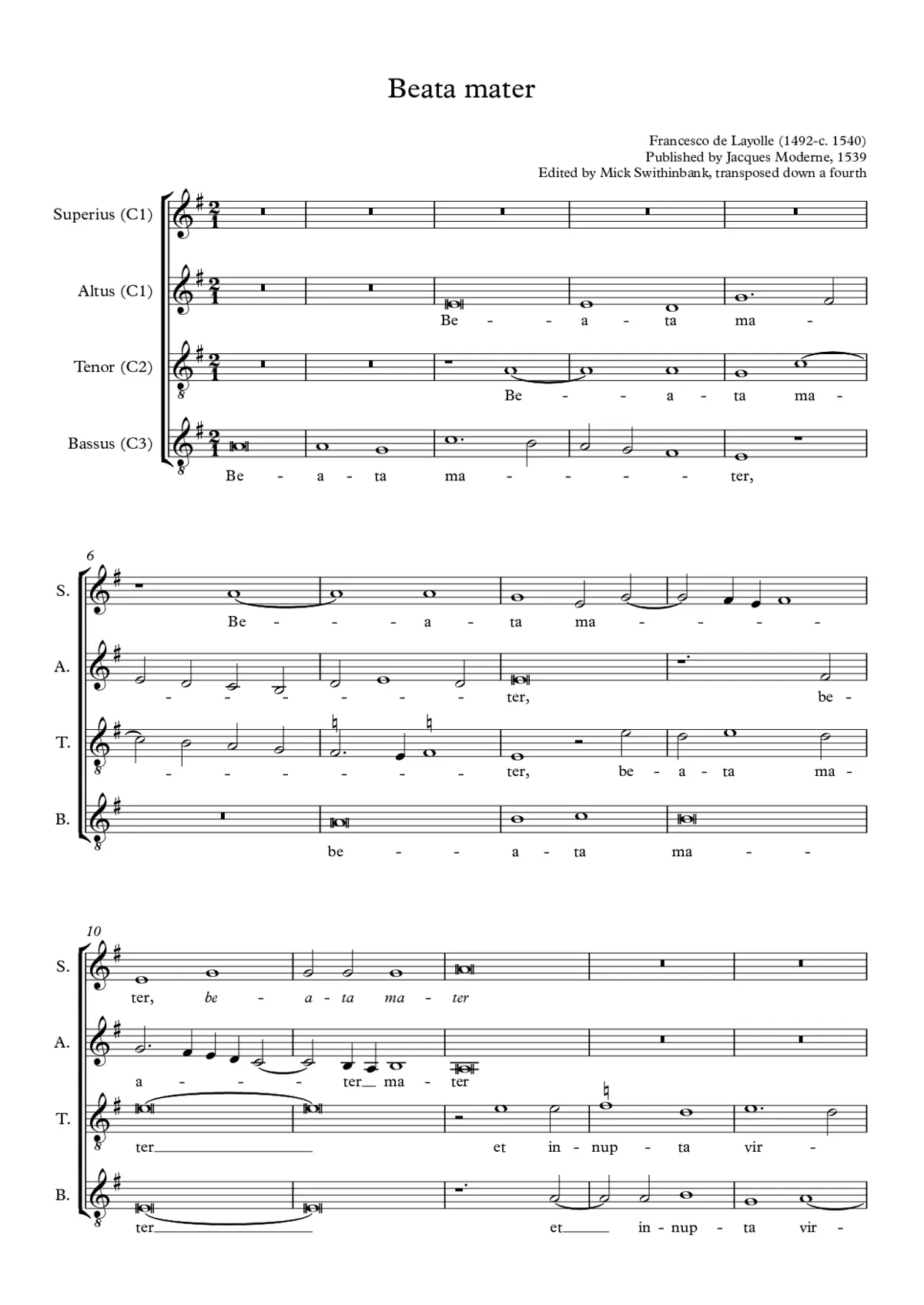 Beata mater - Page 1