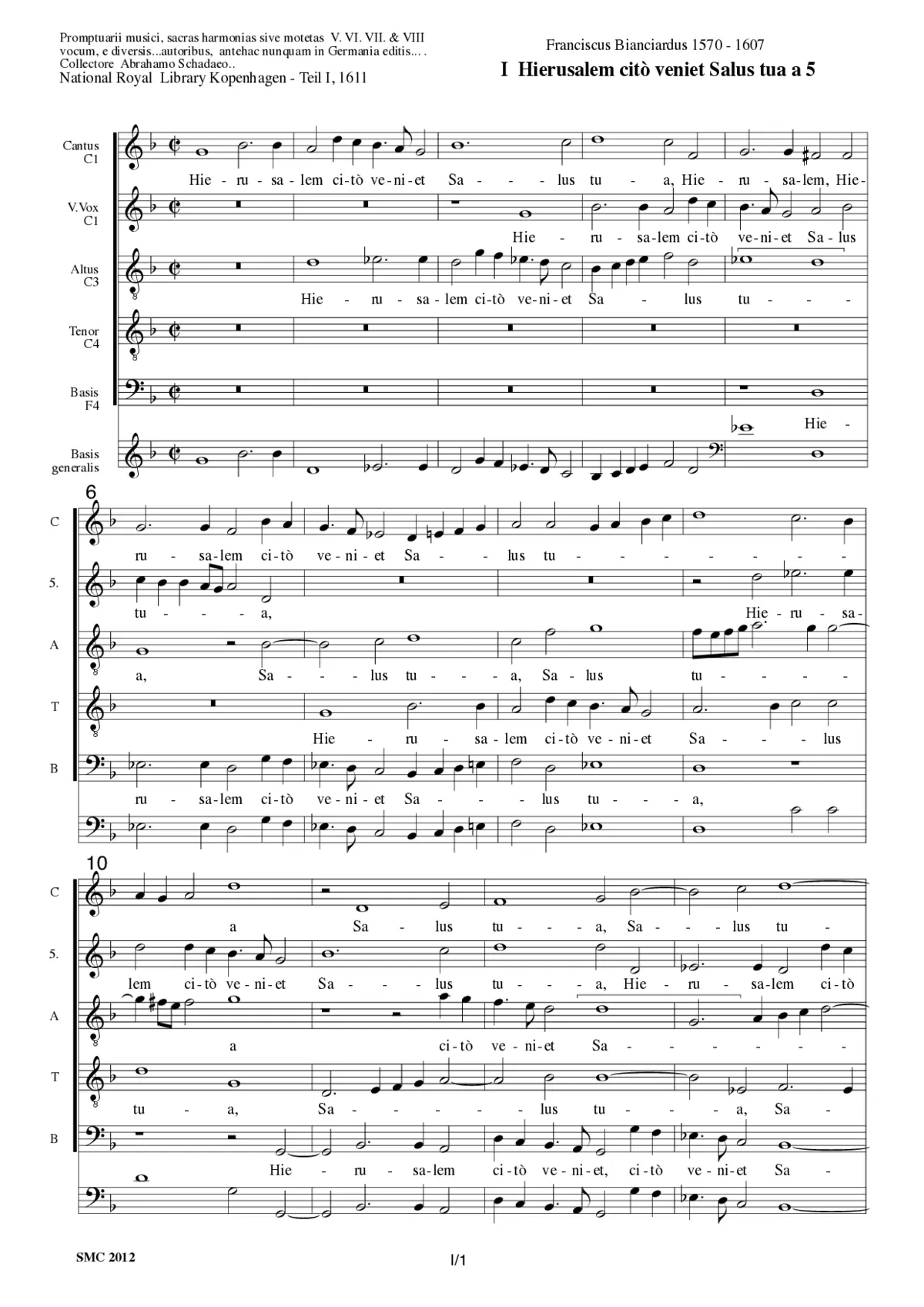Hierusalem citò venient a 5 - Page 1