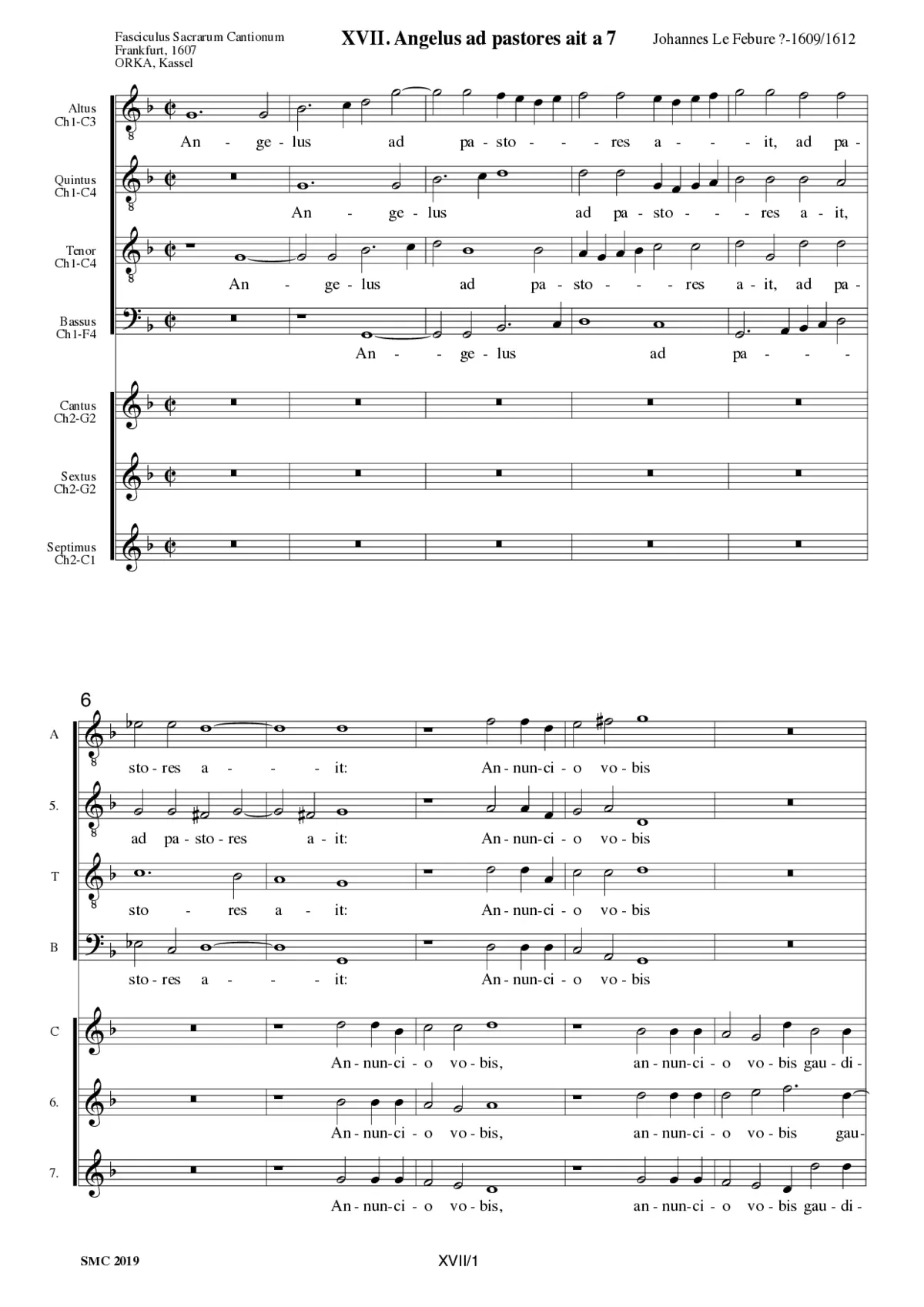 Angelus ad pastores ait - Page 1
